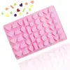 Molde de silicone macio para doces Jane beauty spot 49 cavidades padrão geométrico DY molde de gelo de chocolate molde vertical para cera de laca de fogo