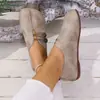 Zapatos Planos Casuales de Suela Suave para Mujer, Modelo Nuevo de Exportación Otoño 2024, Boca Baja, Zapatos Sencillos de Talla Grande para Mujer, Talla 43