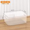 Caixa de Armazenamento Transparente Doméstica de Mesa Grande Capacidade Caixa de Armazenamento de Roupas Armazenamento de Brinquedos Plástico Grande Espessada Caixa de Armazenamento