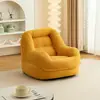 Sofá perezoso para rincón de lectura de dormitorio infantil, sofá pequeño de un solo asiento con respaldo, silla de bebé linda y moderna
