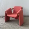 Sofá individual para proyecto hotelero personalizado transfronterizo, Sillón individual de ocio de madera maciza de fresno blanco de algodón con forma