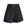 Shorts Adelgazantes de Pierna Ancha para Mujer 2026 Primavera/Verano Shorts Abotonados Pantalones de Pierna Ancha de Cintura Alta Shorts Casuales Versátiles para Mujer