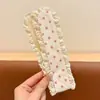 Parche para Flequillo para Arreglar el Cabello Suelto, Diadema Estilo Étnico, Accesorio para el Cabello de Encaje con Cierre Mágico para Niñas