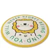 Alfombra Redonda Decorativa de Dibujos Animados para Habitación Infantil, Tapete Decorativo para Sala de Estar, Alfombra Gruesa para Mesita de Noche de Dormitorio, Suave, Resistente a Manchas, Fácil de Cuidar