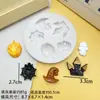 Chapéu de Fantasma Estéreo de Halloween Castelo de Múmia Abóbora Molde de Silicone Dividido Molde para Bolo de Pastelaria de Queijo