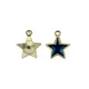 Cielo Estrellado Luna Sol Estrella de Frontera Aleación Esmalte Joyería Colgantes DIY Pulsera Collar Colgante Accesorios Mayoreo