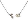 Collar de tulipán para mujer, ligero, de lujo, de alta gama, con un toque de color, resistente, ideal para la mejor amiga, con cadena de clavícula, estilo hada suave y frío.