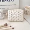 31291 Lindo Estuche de Maquillaje de Oso Floral para Mujer 2024 Nuevo Estuche Portátil para Lápices Bolsa de Almacenamiento Bolsa de Papelería con Cremallera