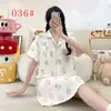 Camisón de manga corta para niñas, algodón nube fino de verano, longitud media por encima de la rodilla, estilo princesa, lindo, ropa de dormir para estudiantes, vestido para casa
