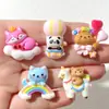 Accesorios de Resina de Globo de Animal de Dibujos Animados Pasador Casero Cuerda para el Cabello Hebilla de Zapato Funda para Teléfono Móvil Pegamento de Crema Material Decorativo DIY