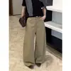 Pantalones de guadaña holgados ICCIICC para mujer, nuevo estilo de otoño, pantalones casuales de pierna ancha cómodos para el trabajo ligero 2479