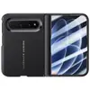 Aplicable a Funda Plegable Xiaomi 18Fold Soporte de Lente Funda de Cuero Liso con Sensación de Piel Cobertura Completa Anti-caída Funda Protectora para Eje Central