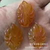 Fornecimento ao Vivo de Pingente de Calcedônia Natural Esculpido Tridimensionalmente Raposa de Nove Caudas Pingente de Raposa de Ágata Versátil Atacado