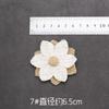 Cuerda de cáñamo decoración de flor pequeña hecho a mano diy haciendo anillo de jardín de infancia diseño de creación lazo material de flor de lino accesorios
