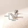 Brinco Henson Borboleta Doce e Fresco com Rosca para Osso da Orelha, Brincos de Piercing de Cartilagem de Nicho de Alta Qualidade