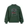 Sudadera con Capucha y Cuello Redondo Estampado de Retrato Creativo para Hombre Estilo Primavera y Otoño Peso Pesado 420g Holgada Casual Sudadera con Capucha Marca de Moda