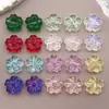 Mix de 10 Cores 13mm Contas de Vidro com Designs de Flor de Cerejeira para Pulseiras Artesanais DIY, Brincos, Chaveiros e Acessórios de Joias