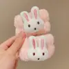 Pulsera de felpa para la muñeca con cara de dibujos animados linda, puño impermeable de otoño e invierno para mujer, artefacto a prueba de humedad, cinta para lavarse el pelo de niños, accesorios para el cabello