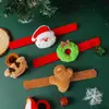 Boneca de Pelúcia de Natal Argola de Pressão Desenho Animado Fofo Papai Noel Pulseira Brinquedo Atacado Pequenos Presentes para Crianças