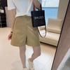 A Primavera Não Está Tarde Demais, Shorts Confortáveis! Elasticidade em Quatro Direções Antirrugas 25 Verão Novo Cintura Alta Efeito Emagrecedor Corte A Linha Perna Larga Soltos Shorts para Mulheres