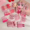 Pinzas para el cabello coloridas, artísticas y coquetas modelo 2025, pinzas de pico de pato estilo universitario para chicas dulces, pasadores para el cabello de estudiante, accesorios para el cabello de alto valor