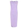 Vestido Elegante Slimming de Verão 2026 Estilo Único Diagonal Cintura Marcada Fenda Lateral Sem Mangas Comprimento Médio Zíper Vestido Evasê