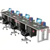 Estação de trabalho para várias pessoas, conjunto de mesa e cadeira de escritório, mesa executiva, mesa de escritório simples e moderna