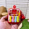Novo Quebra-Cabeça Criativo de Bolinha Colorida Brinquedo Infantil Chaveiro de Desenho Animado Huarong Road Separado por Cores Pingente de Mochila