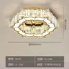 Luz principal de sala de estar de lujo ligero, 6 nuevas lámparas de techo de cristal, lámpara de protección ocular simple y elegante para dormitorio, accesorios de iluminación Zhongshan, otros