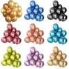 Conjunto de Balões de Cor Sólida Transfronteiriço 20 Peças 10 Polegadas Látex Espessado Decorativo Multicor Pacote de Balões Atmosfera de Noivado Celebridade da Internet
