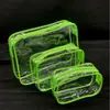 Bolsa de aseo transparente de PVC Bolsa de almacenamiento de cosméticos Bolsa de almacenamiento de viaje Bolsa de exhibición impermeable Personalizable