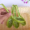 Cucharas desechables de plástico con mango largo, cucharas grandes para sopa, cucharas grandes empaquetadas individualmente, cucharas para servir, al por mayor