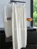 Calça Casual de Couro Leite com Toque Gelado Estilo Verão 2026 para Mulheres, Calça Versátil Fina de Perna Larga, Emagrece e Valoriza, Cropped de Perna Reta