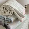 Estilo Ins Cobertor de Cama Acolchoado de Algodão Conjunto de Três Peças para Quatro Estações Capa Universal de Algodão para Tatami Kang Lençol Espessado