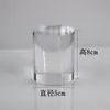 Soporte de Exhibición Cilíndrico de Acrílico, Soporte de Exhibición de Joyería Altamente Transparente, Base Elevadora para Cosméticos, Soporte para Modelo de Mano