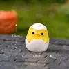 Adorno de Decoración para Jardín de Paisaje en Miniatura Familia de Pollitos DIY - Gallina Madre, Gallo y Pollitos Lindos Manualidades de Resina