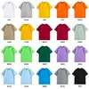 Camiseta de algodón de peso pesado con hombros caídos y cuello redondo, logo personalizado, uniforme para clase de manualidades para estudiantes, ropa de trabajo para camarero de tienda de té de leche