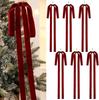 Colgante Decorativo de Lazo de Terciopelo Popular de Amazon Decoración de Ambiente Navideño Decoraciones Navideñas