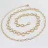 Elegante y estilizada cadena de cintura de metal, perfecta para combinar con vestidos, chaquetas y jeans - un accesorio de cadena de cintura versátil para mujer con un diseño de alta gama
