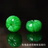 Contas de Abóbora Verde Seca Contas Lisas Perfuradas Reto Através Pulseira de Contas Espaçadores para Pulseiras com Contas Acessórios para Joias Artesanais DIY