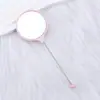 Nuevo Espejo de Mano Portátil Mini de Alta Definición para Bricolaje Espejo de Mano Espejo Pequeño con Cuentas Mango Lindo de Mano Listo para Entrega