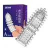 Agradable Dedo Manga para Mujeres con Partículas Elevadas, Estilos Punto A y Punto G, Dedo Masturbador Manga Cristal Diente de Lobo, Juguete Sexual