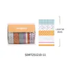 Serie Chuchen Taoyao Lunares de Dopamina Cuadros Rayas Caja Cinta Washi Material para Diario DIY Pegatinas