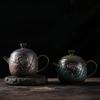 Bule Lianpeng Estilo Japonês Ferro Banhado a Ouro Cerâmica Grossa Esmaltada Bule Único Artesanal Vintage Pote de Cerâmica 255cc Conjunto Doméstico de Chá Kung Fu