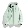 Conjunto de Chaquetas Doble Capa para Exteriores para Pareja, Chaqueta con Capucha de Dos Piezas estilo Montaña de Grafeno, Cortavientos, Impermeable y Resistente al Desgaste para Hombres y Mujeres