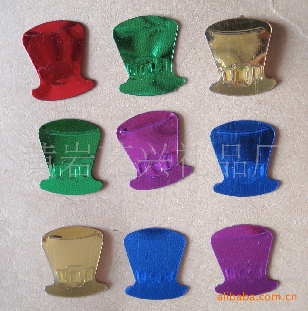 塑料双心亮片，心形亮片，派对亮片，数字亮片，圣诞节亮片，鬼节