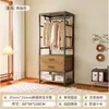 Guarda-Roupa Aberto DIY Closet Planejado Combinação de Guarda-Roupa Cabideiro Prateleira de Chão para Quarto