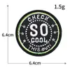 No. 23 Marca Chaozhou Ropa Bordado por Computadora Tela Bordada Pegatinas para Bordar Sin Costuras Estrella de Cinco Puntas Patrón de Logo Redondo Parches para Ropa Pegatinas