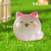 Fofo Gatinho Luminoso Transfronteiriço Micro Paisagem Decorações de Mesa Desenho Animado DIY Gato de Cauda Longa Acessórios de Decoração para Carro
