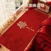 Tapete de Quarto para Casamento 2026 Tapete Lateral de Cama Novo Estilo Chinês Decoração de Quarto de Casamento Tapete de Chão Forma Irregular Tapete para Pés Debaixo da Cama do Quarto Principal